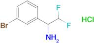 1-(3-BROMOPHENYL)-2,2-DIFLUOROETHAN-1-AMINE HCL