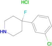 4-(3-CHLOROPHENYL)-4-FLUOROPIPERIDINE HCL