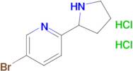 5-BROMO-2-(PYRROLIDIN-2-YL)PYRIDINE 2HCL