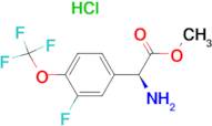 (S)-METHYL 2-AMINO-2-(3-FLUORO-4-(TRIFLUOROMETHOXY)PHENYL)ACETATE HCL