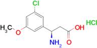 (R)-3-AMINO-3-(3-CHLORO-5-METHOXYPHENYL)PROPANOIC ACID HCL