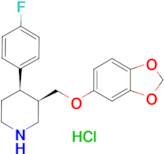 (3R,4R)-3-((BENZO[D][1,3]DIOXOL-5-YLOXY)METHYL)-4-(4-FLUOROPHENYL)PIPERIDINE HCL