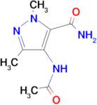 4-ACETAMIDO-1,3-DIMETHYL-1H-PYRAZOLE-5-CARBOXAMIDE