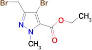 ETHYL 4-BROMO-3-(BROMOMETHYL)-1-METHYL-1H-PYRAZOLE-5-CARBOXYLATE