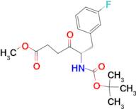 (S)-METHYL 5-((TERT-BUTOXYCARBONYL)AMINO)-6-(3-FLUOROPHENYL)-4-OXOHEXANOATE