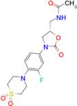 (S)-N-((3-(4-(1,1-DIOXIDOTHIOMORPHOLINO)-3-FLUOROPHENYL)-2-OXOOXAZOLIDIN-5-YL)METHYL)ACETAMIDE