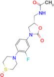 (S)-N-((3-(3-FLUORO-4-(1-OXIDOTHIOMORPHOLINO)PHENYL)-2-OXOOXAZOLIDIN-5-YL)METHYL)ACETAMIDE