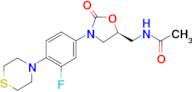 (S)-N-((3-(3-FLUORO-4-THIOMORPHOLINOPHENYL)-2-OXOOXAZOLIDIN-5-YL)METHYL)ACETAMIDE