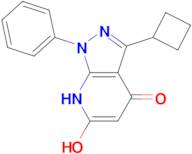 3-CYCLOBUTYL-4-HYDROXY-1-PHENYL-1H-PYRAZOLO[3,4-B]PYRIDIN-6(7H)-ONE