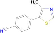 4-(4-METHYLTHIAZOL-5-YL)BENZONITRILE