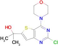 2-(2-CHLORO-4-MORPHOLINOTHIENO[3,2-D]PYRIMIDIN-6-YL)PROPAN-2-OL