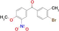 (4-BROMO-3-METHYLPHENYL)(4-METHOXY-3-NITROPHENYL)METHANONE