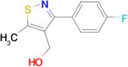 (3-(4-FLUOROPHENYL)-5-METHYLISOTHIAZOL-4-YL)METHANOL