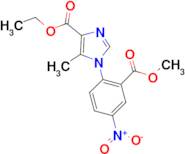 ETHYL 1-(2-(METHOXYCARBONYL)-4-NITROPHENYL)-5-METHYL-1H-IMIDAZOLE-4-CARBOXYLATE