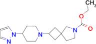 (2S,4R)-ETHYL 2-(4-(1H-PYRAZOL-1-YL)PIPERIDIN-1-YL)-6-AZASPIRO[3.4]OCTANE-6-CARBOXYLATE