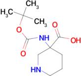 3-((TERT-BUTOXYCARBONYL)AMINO)PIPERIDINE-3-CARBOXYLIC ACID