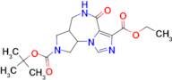 8-TERT-BUTYL 3-ETHYL 4-OXO-5,6,6A,7,9,9A-HEXAHYDROIMIDAZO[1,5-A]PYRROLO[3,4-F][1,4]DIAZEPINE-3,8(4…