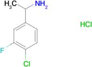 1-(4-CHLORO-3-FLUOROPHENYL)ETHAN-1-AMINE-HCL