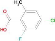 4-CHLORO-2-FLUORO-6-METHYLBENZOIC ACID