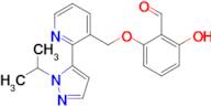 2-HYDROXY-6-((2-(1-ISOPROPYL-1H-PYRAZOL-5-YL)PYRIDIN-3-YL)METHOXY)BENZALDEHYDE