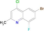 6-BROMO-4-CHLORO-8-FLUORO-2-METHYLQUINOLINE