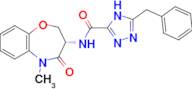 (S)-5-BENZYL-N-(5-METHYL-4-OXO-2,3,4,5-TETRAHYDROBENZO[B][1,4]OXAZEPIN-3-YL)-1H-1,2,4-TRIAZOLE-3-CARBOXAMIDE