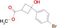 METHYL 3-(4-BROMOPHENYL)-3-HYDROXYCYCLOBUTANE-1-CARBOXYLATE