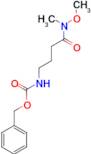 BENZYL 4-(METHOXY(METHYL)AMINO)-4-OXOBUTYLCARBAMATE