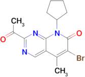 2-ACETYL-6-BROMO-8-CYCLOPENTYL-5-METHYLPYRIDO[2,3-D]PYRIMIDIN-7(8H)-ONE