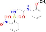 N-(2-METHOXYPHENYL)-2-(2-NITROPHENYLSULFONAMIDO)ACETAMIDE