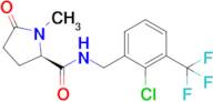 (2R)-N-{[2-chloro-3-(trifluoromethyl)phenyl]methyl}-1-methyl-5-oxopyrrolidine-2-carboxamide