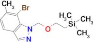 7-Bromo-6-methyl-1-((2-(trimethylsilyl)ethoxy)methyl)-1H-indazole