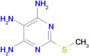 2-(Methylthio)pyrimidine-4,5,6-triamine