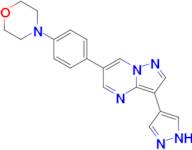 4-(4-(3-(1H-Pyrazol-4-yl)pyrazolo[1,5-a]pyrimidin-6-yl)phenyl)morpholine