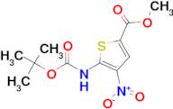 Methyl 5-((tert-butoxycarbonyl)amino)-4-nitrothiophene-2-carboxylate