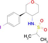 Trans-N-(3-(4-Iodophenyl)tetrahydro-2H-pyran-4-yl)propane-2-sulfonamide