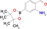 2-Amino-4-(4,4,5,5-tetramethyl-1,3,2-dioxaborolan-2-yl)benzaldehyde