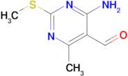 4-Amino-6-methyl-2-(methylthio)pyrimidine-5-carbaldehyde
