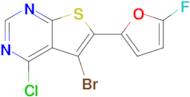 5-Bromo-4-chloro-6-(5-fluorofuran-2-yl)thieno[2,3-d]pyrimidine