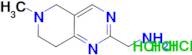 [(6-methyl-5,6,7,8-tetrahydropyrido[4,3-d]pyrimidin-2-yl)methyl]amine trihydrochloride