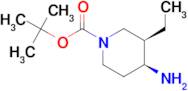 tert-butyl rac-(3R,4S)-4-amino-3-ethyl-1-piperidinecarboxylate