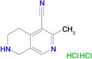 3-methyl-5,6,7,8-tetrahydro-2,7-naphthyridine-4-carbonitrile dihydrochloride