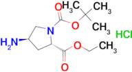 (2S,4R)-1-tert-Butyl 2-ethyl 4-aminopyrrolidine-1,2-dicarboxylate hydrochloride