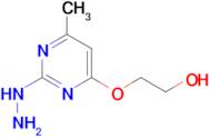 2-[(2-hydrazinyl-6-methylpyrimidin-4-yl)oxy]ethan-1-ol