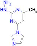 2-hydrazinyl-4-(1H-imidazol-1-yl)-6-methylpyrimidine
