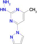 2-hydrazinyl-4-methyl-6-(1H-pyrazol-1-yl)pyrimidine