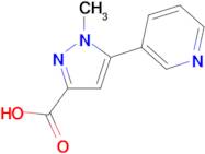 1-methyl-5-(pyridin-3-yl)-1H-pyrazole-3-carboxylic acid