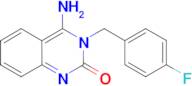 3-[(4-fluorophenyl)methyl]-4-imino-1,2,3,4-tetrahydroquinazolin-2-one