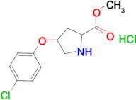 methyl 4-(4-chlorophenoxy)pyrrolidine-2-carboxylate hydrochloride