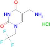 5-(aminomethyl)-1-(2,2,2-trifluoroethyl)pyrimidine-2,4(1H,3H)-dione hydrochloride